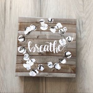 “Breathe” relaxation cotton canvas